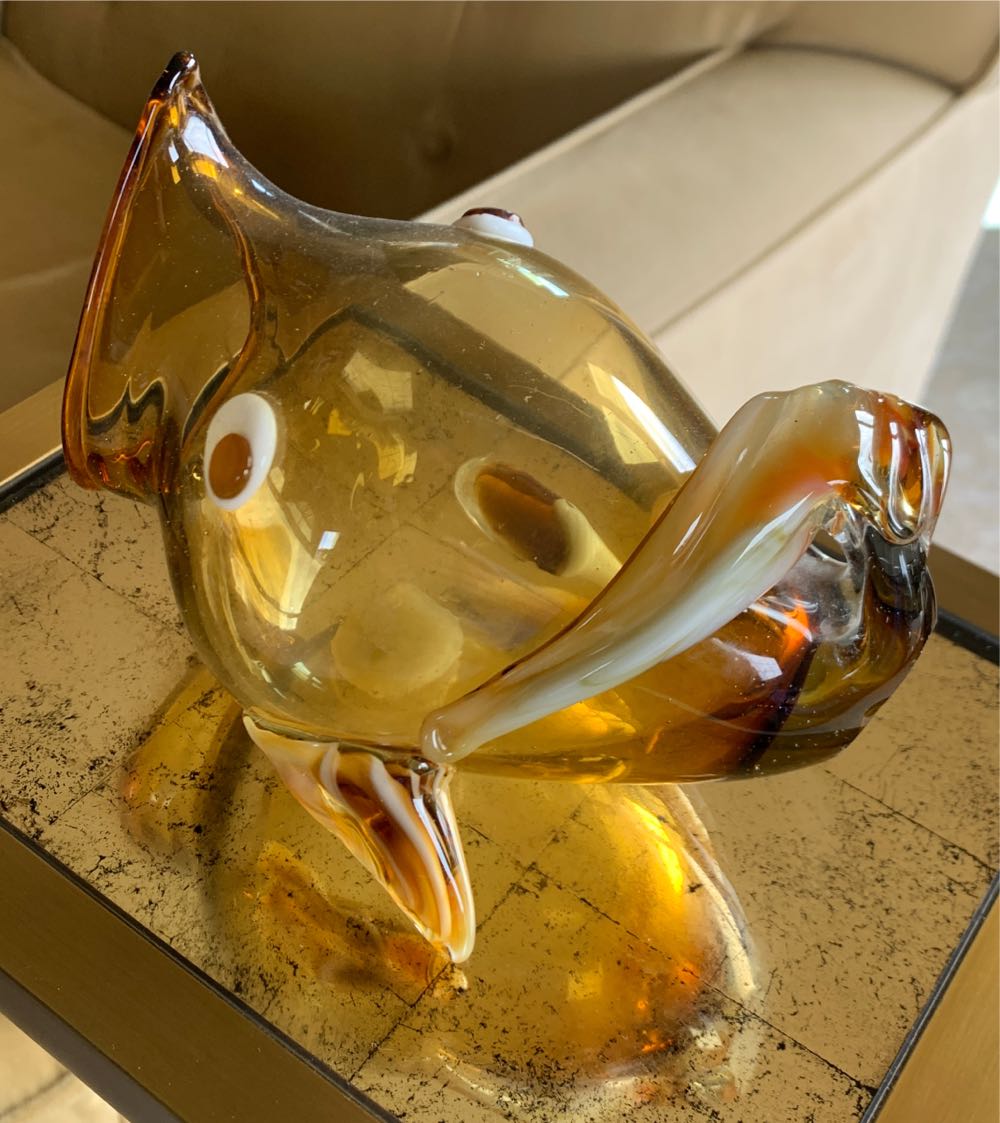 Blown Glass Fish  art collectible - Main Image 2