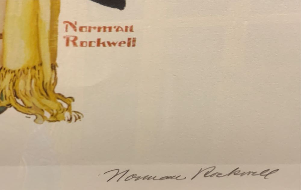 Hatcheck Girl - Norman Rockwell art collectible - Main Image 2