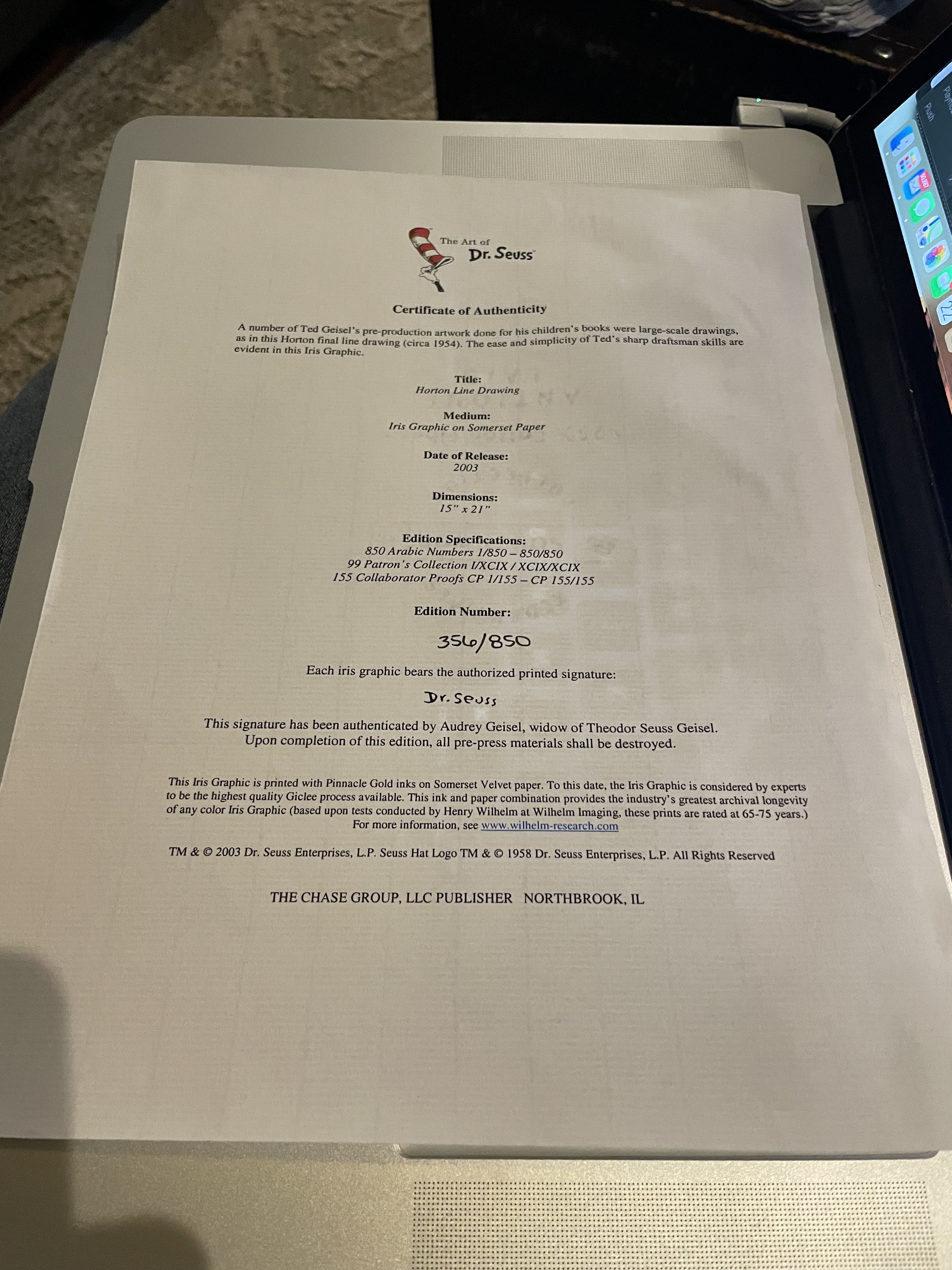 Horton Hears a Who - Dr. Seuss art collectible - Main Image 4