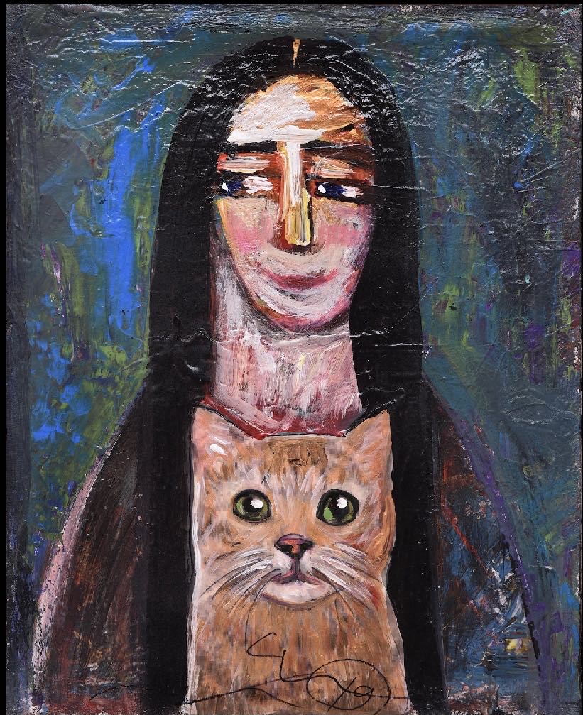 Kedili Portre - Fikret Öztürk art collectible - Main Image 1