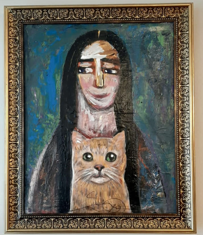 Kedili Portre - Fikret Öztürk art collectible - Main Image 2