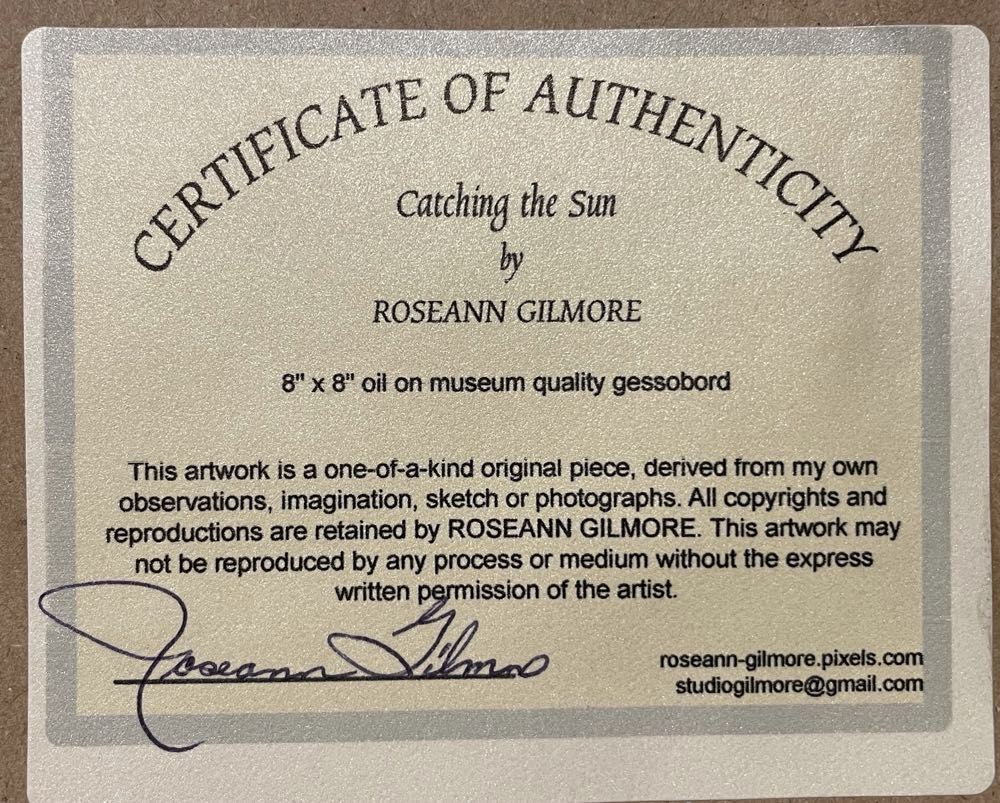 Catching the Sun - Roseann Gilmore art collectible - Main Image 2