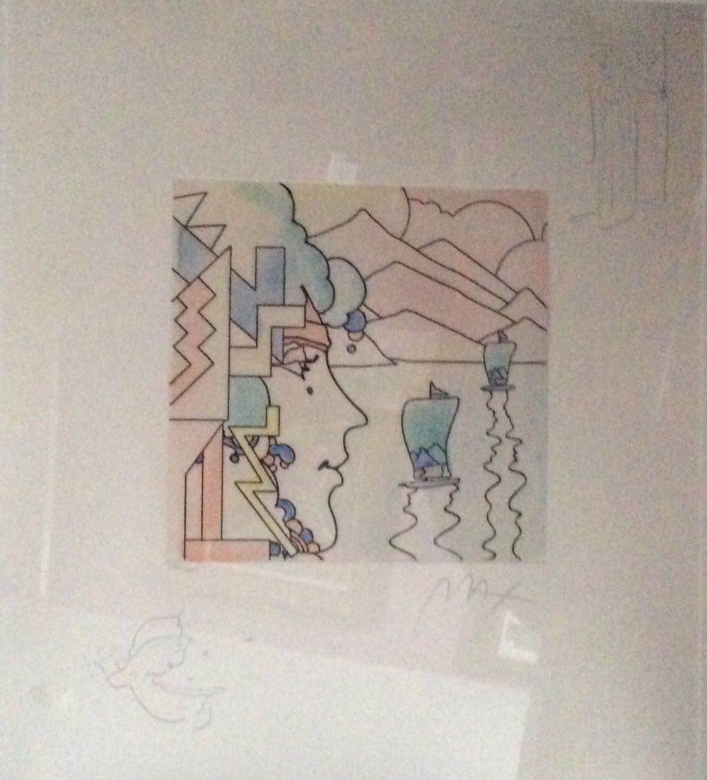 Geometric Profile And Sailboat - Max, Peter art collectible - Main Image 2