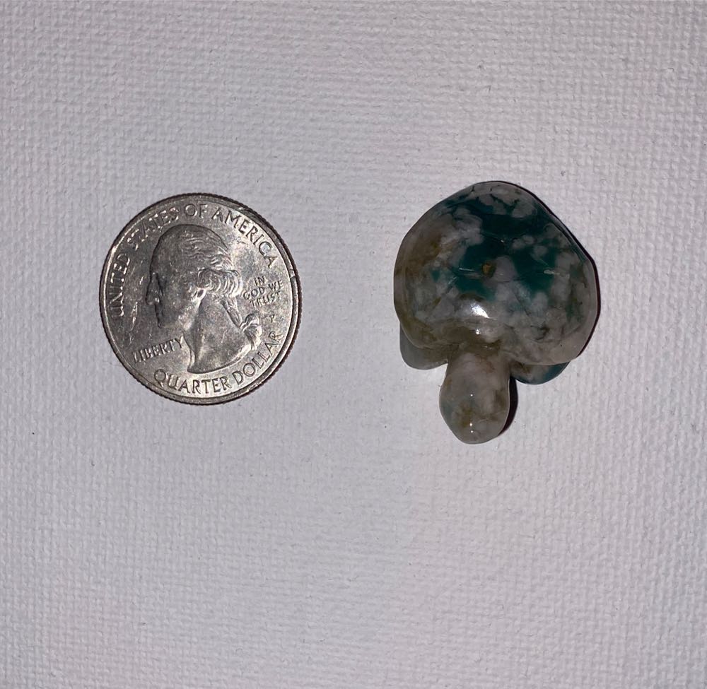 Green Flower Agate   art collectible - Main Image 3