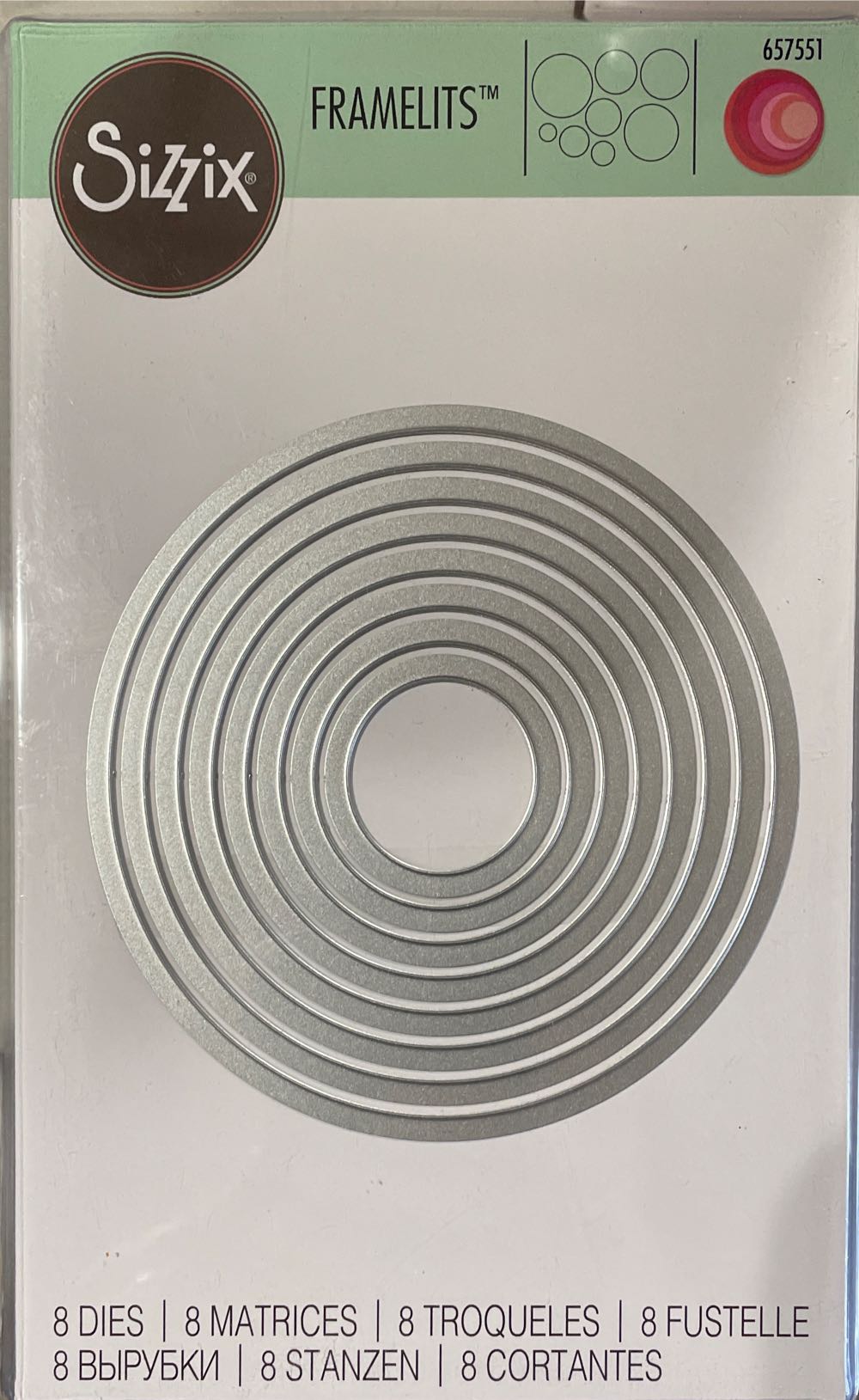 Circle Die Set 8 Pk - Sizzix art collectible [Barcode 841182061812] - Main Image 2