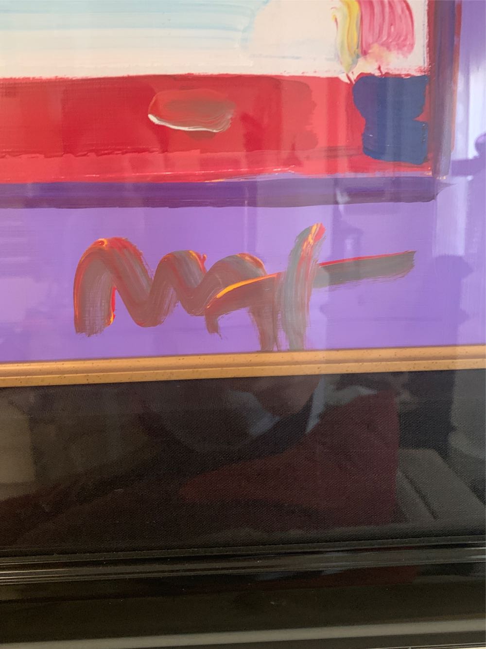 Flag With Heart On Blends - Peter Max art collectible - Main Image 2