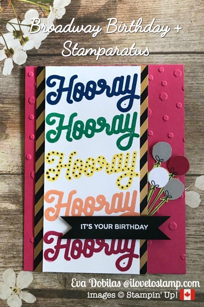Broadway Birthday - Stampin’ Up! art collectible [Barcode 147067] - Main Image 2