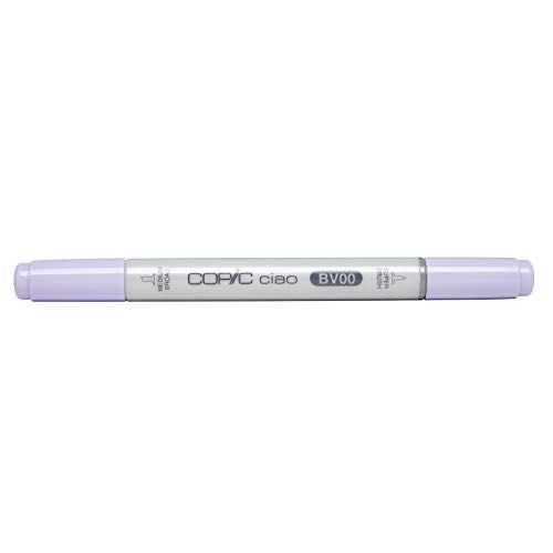 Copic Sketch Marker Oval Shaped Barrel Medium Broad And Super Brush Nibs Bv01 Viola Bv01-s