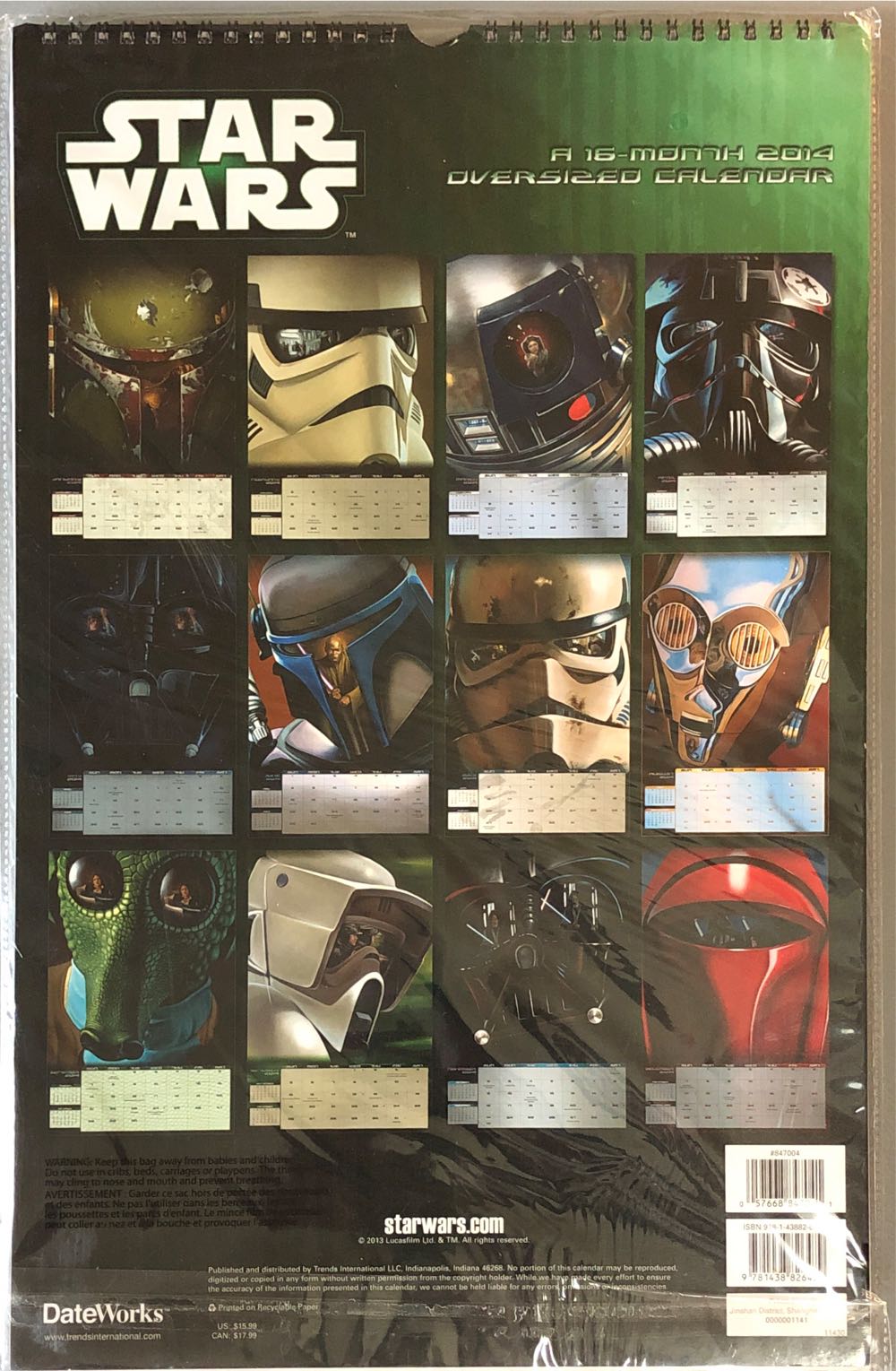 Star Wars: 2014 Calendar  art collectible - Main Image 2