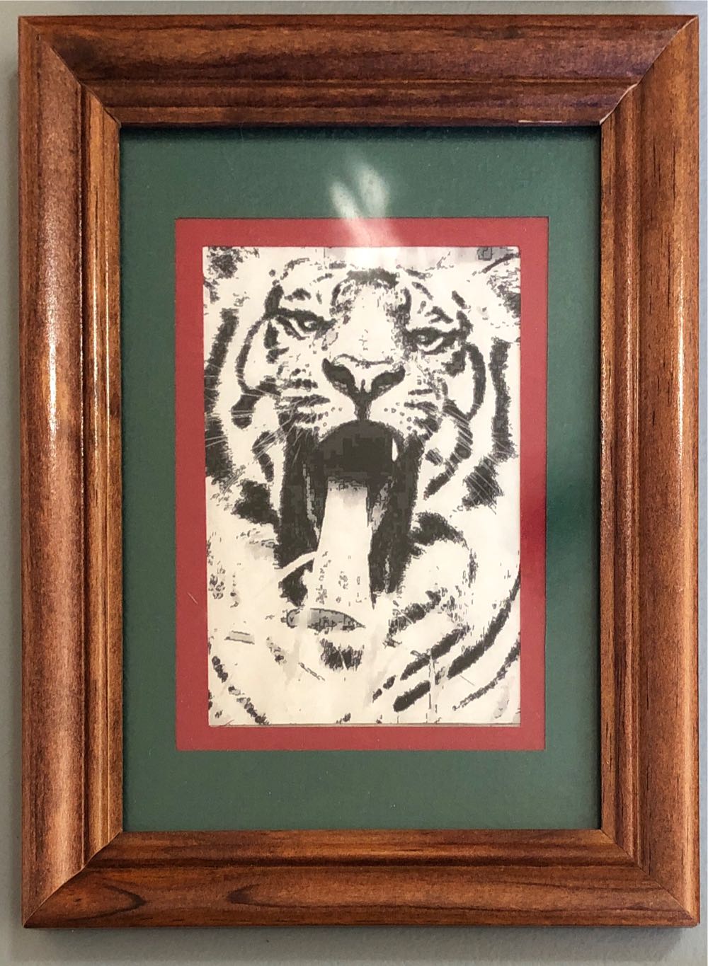 Tiger Yawning  art collectible - Main Image 3