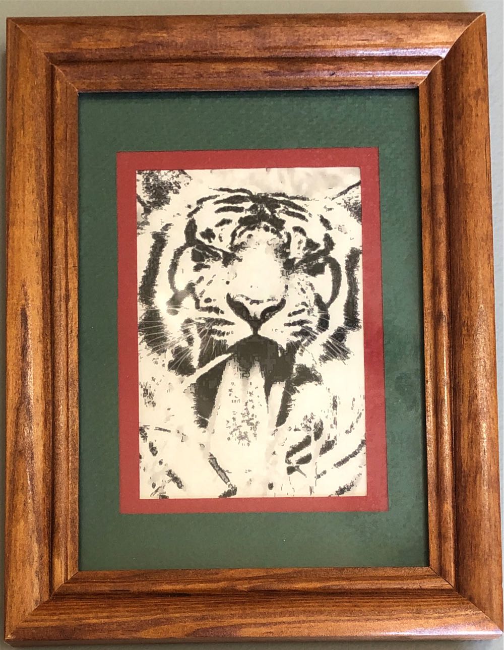 Tiger Yawning  art collectible - Main Image 4