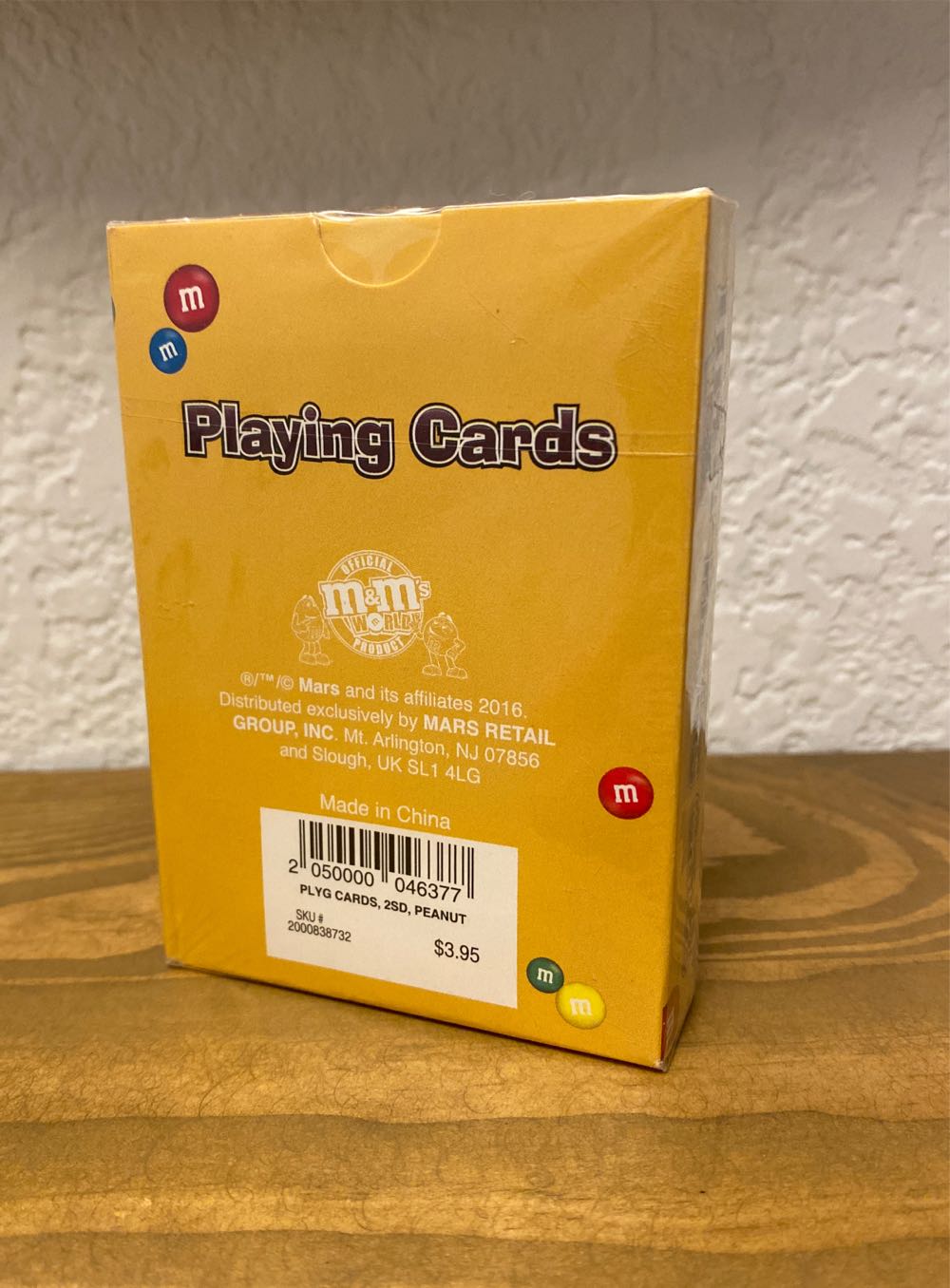 M&m’s World Yellow And Red Peanut Playing Card New With  art collectible [Barcode 2050000046377] - Main Image 2