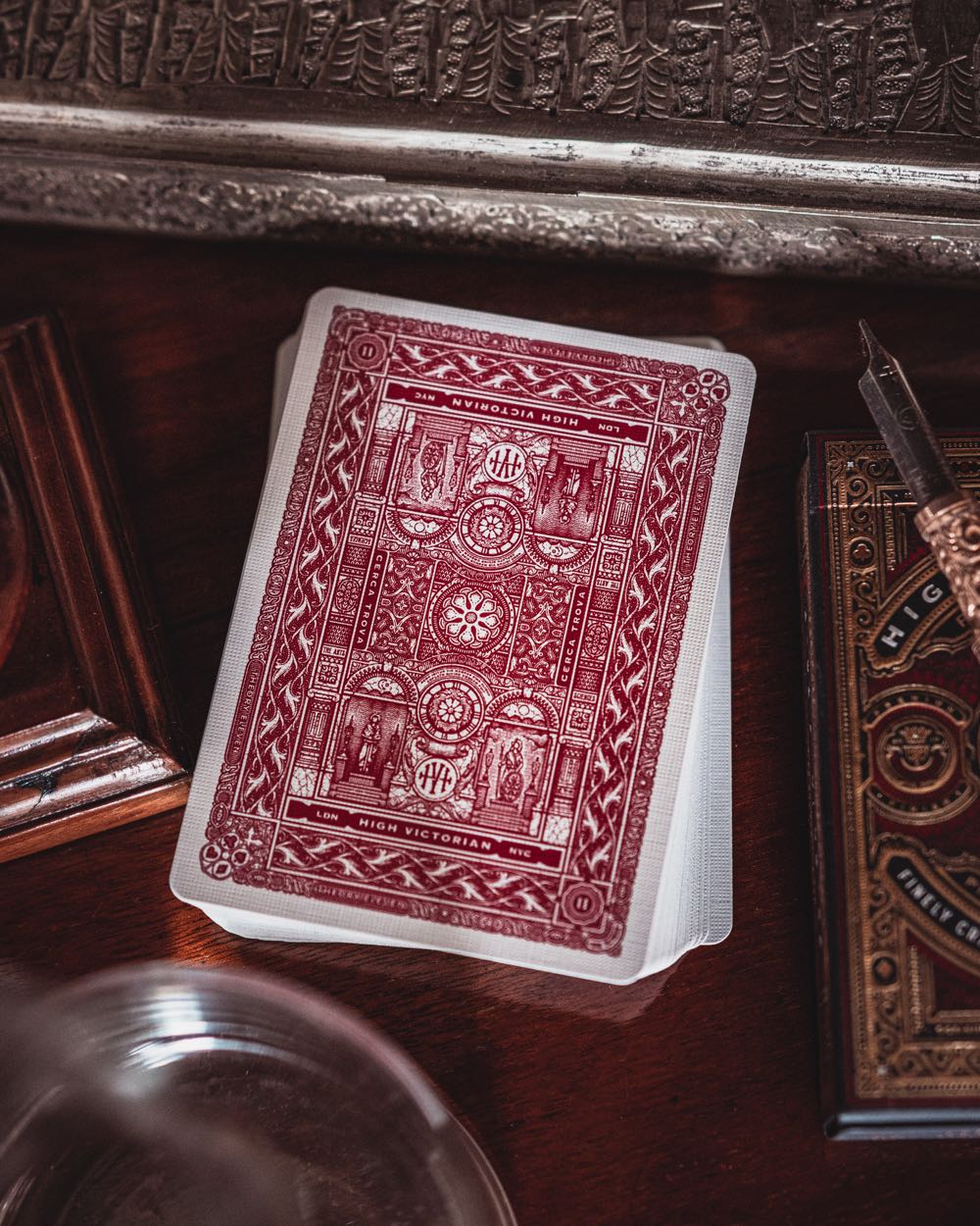 Red High Victorian Playing Cards - Theory 11 art collectible [Barcode 708828938160] - Main Image 3