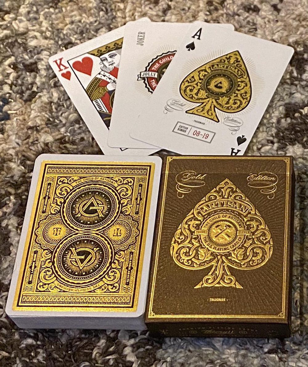 Gold Edition Artisan Playing Cards Theory11 Deck Factory Sealed - Theory 11 art collectible [Barcode 708828938429] - Main Image 3