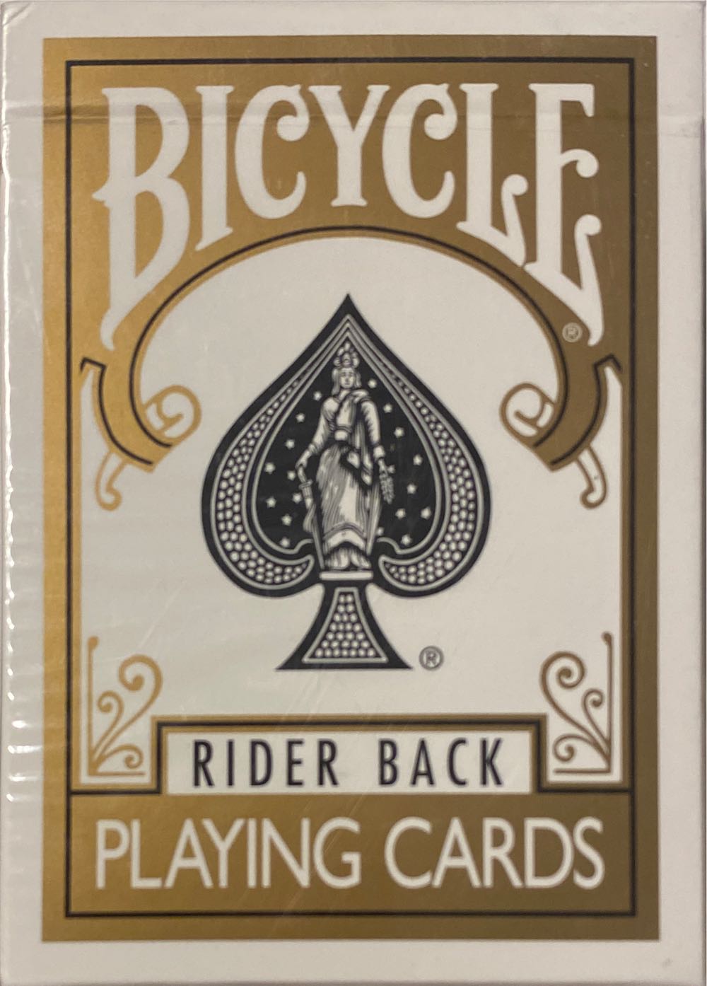Bicycle Rider Back Gold  art collectible - Main Image 1