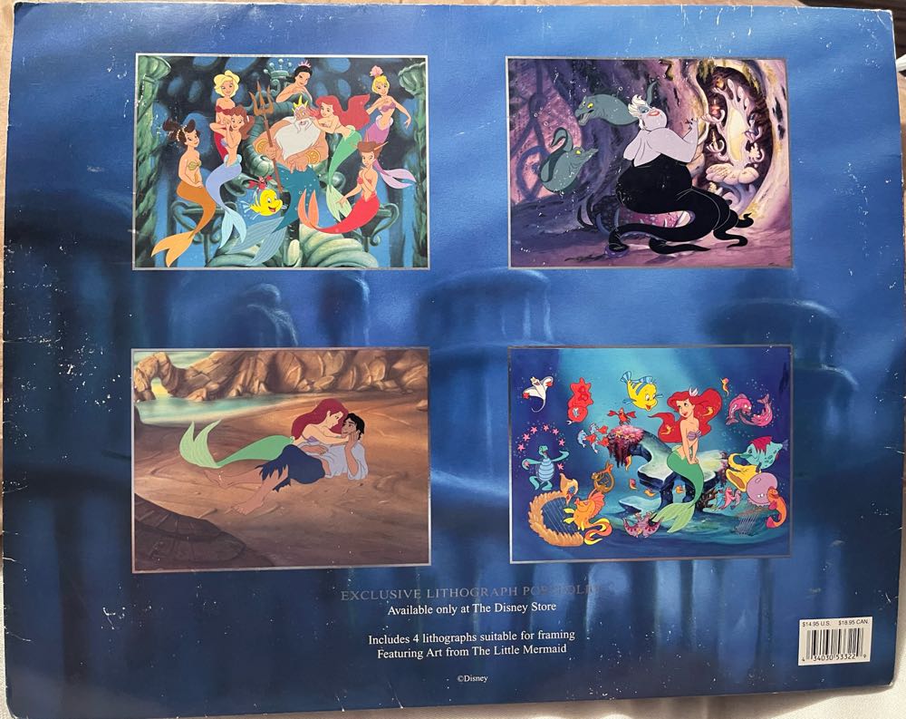 The Little Mermaid (Set Of 4) - Disney Store Exclusive Lithographs - The Disney Store art collectible [Barcode 434030533229] - Main Image 4