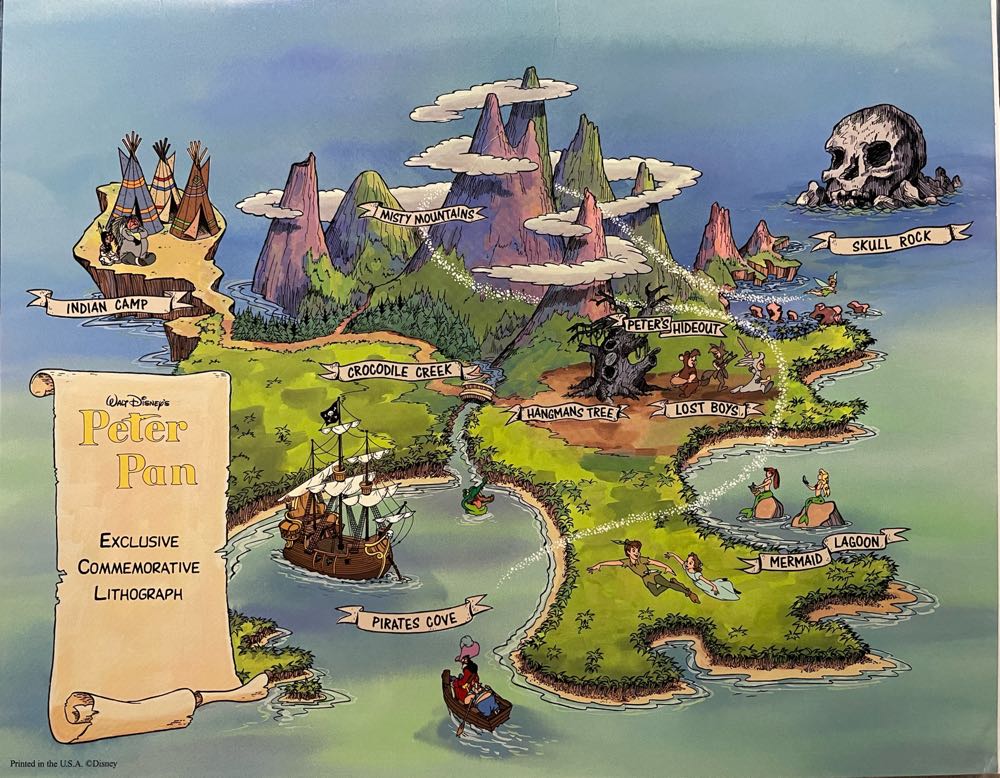 Peter Pan Lithograph - The Disney Store art collectible - Main Image 3