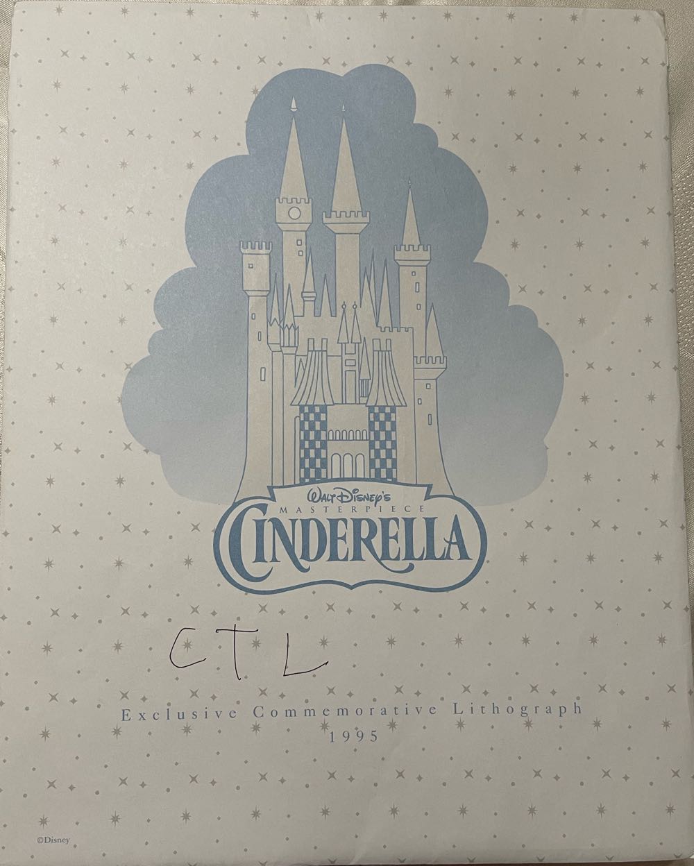 Cinderella - 1995 Disney Store Exclusive Lithograph - The Disney Store art collectible [Barcode 413975572647] - Main Image 2