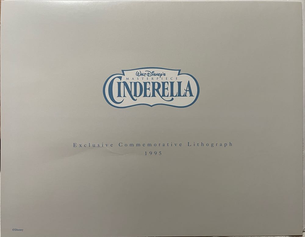 Cinderella - 1995 Disney Store Exclusive Lithograph - The Disney Store art collectible [Barcode 413975572647] - Main Image 3