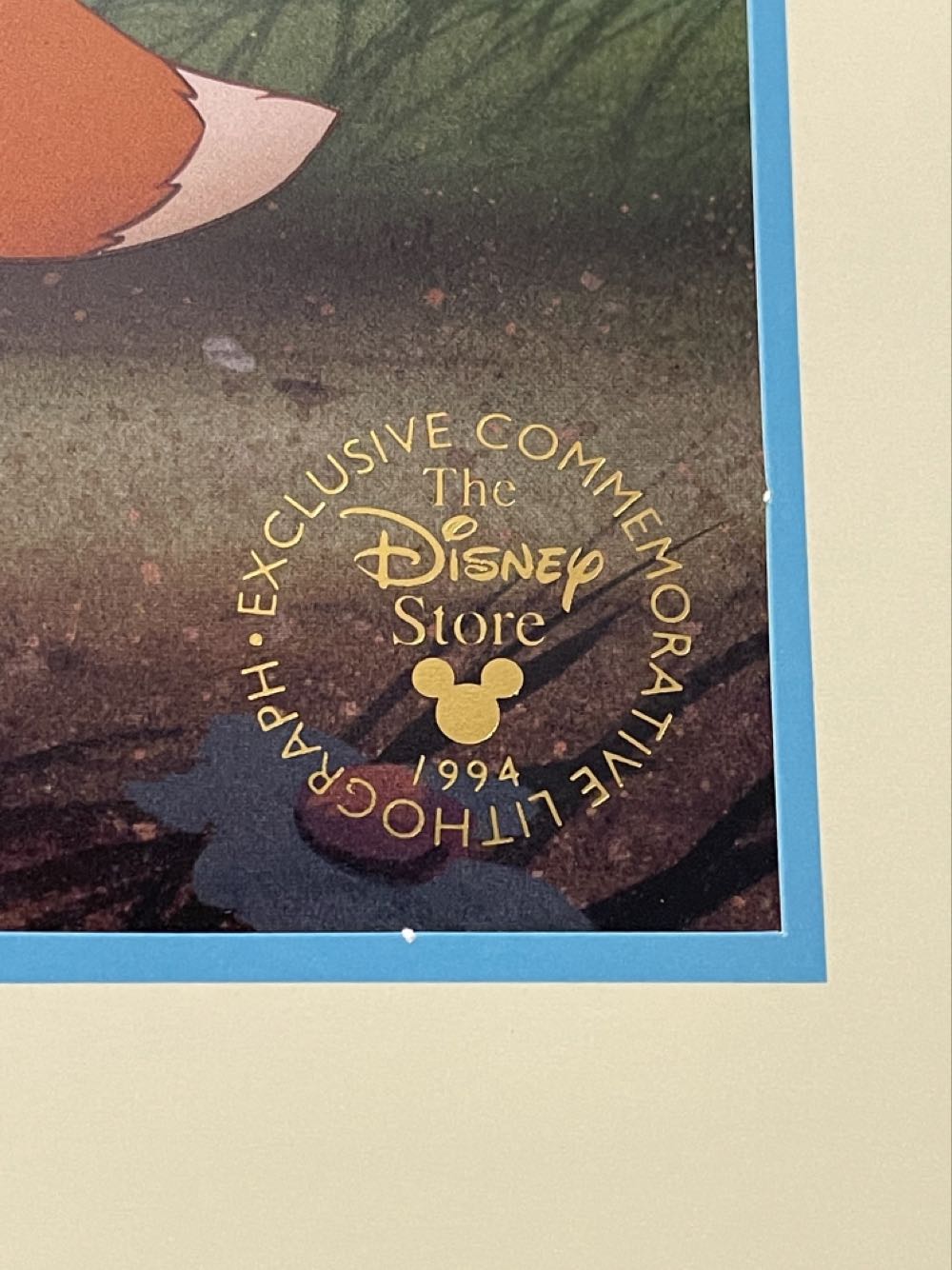Disney - The Fox And The Hound Lithograph - The Disney Store art collectible - Main Image 4