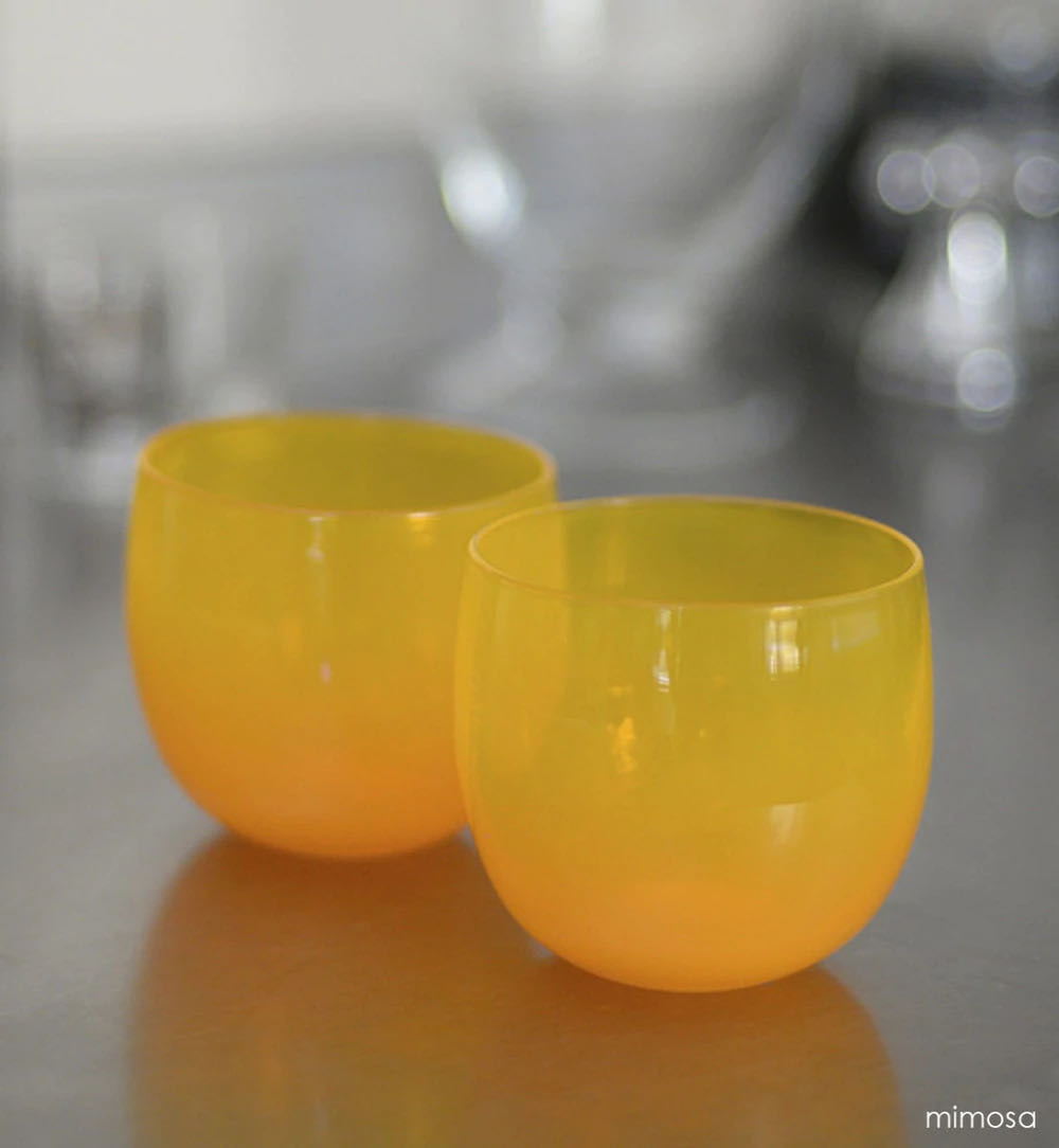 Mimosa Drinker - Glassybaby art collectible - Main Image 2