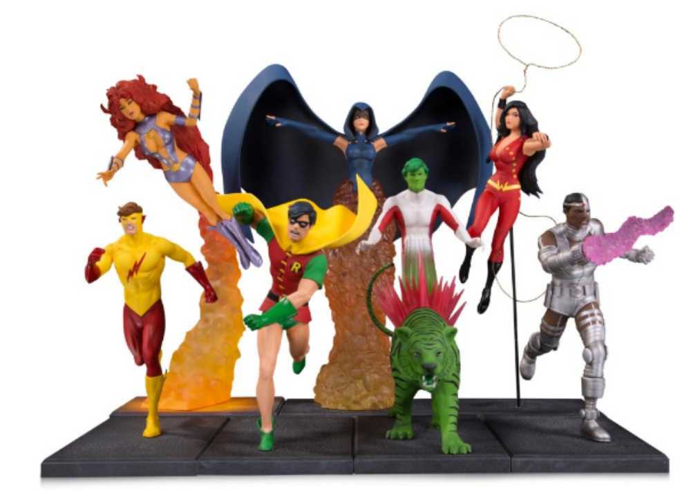 The New Teen Titans: Raven Multi-part Statue - George Perez art collectible [Barcode 761941354323] - Main Image 2