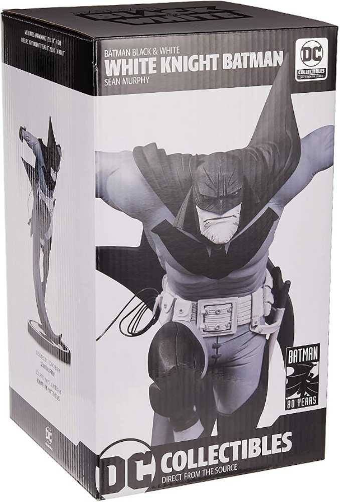 Batman Black & White: White Knight Batman By Sean Murphy Statue - Sean Murphy art collectible [Barcode 761941358291] - Main Image 2