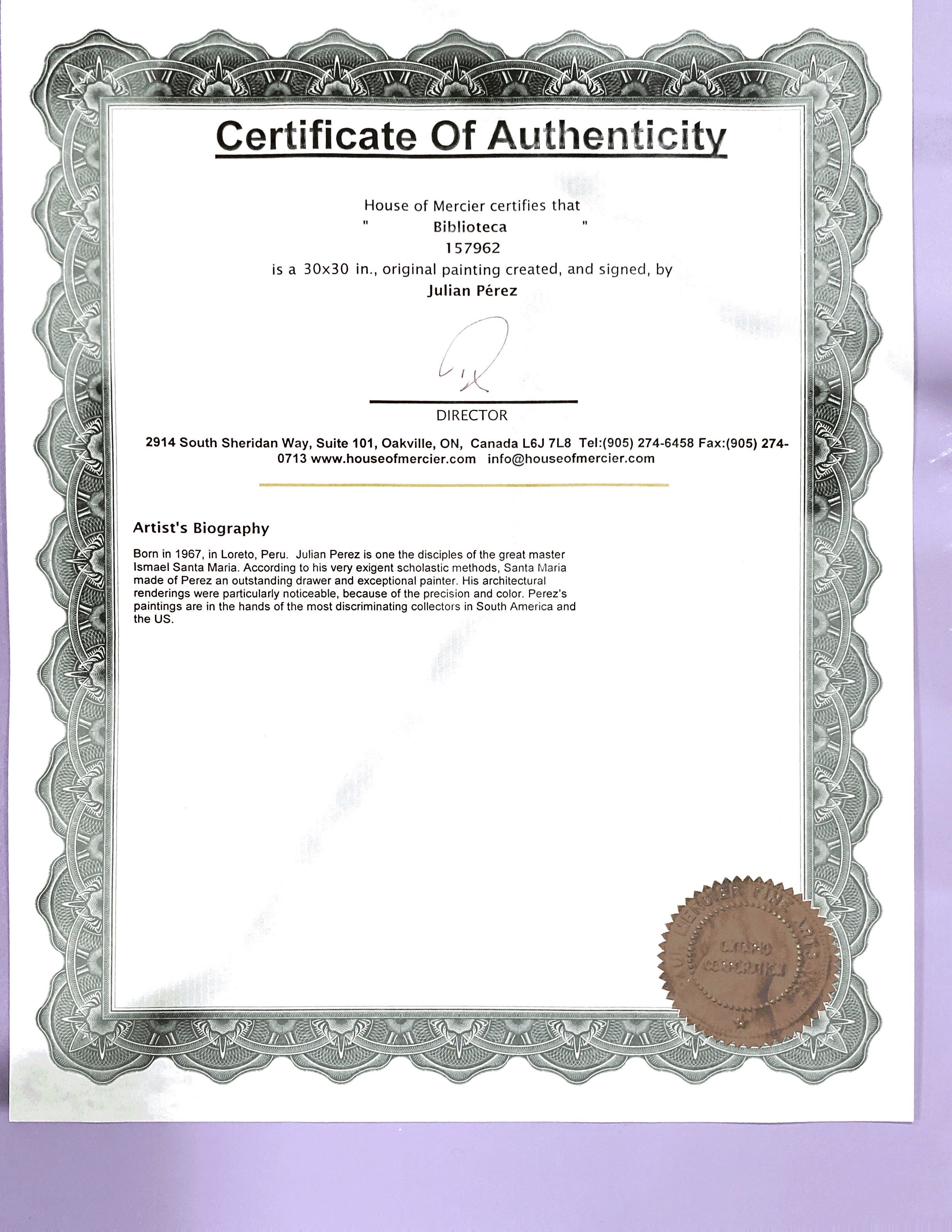 Biblioteca - Julian Perez art collectible - Main Image 3