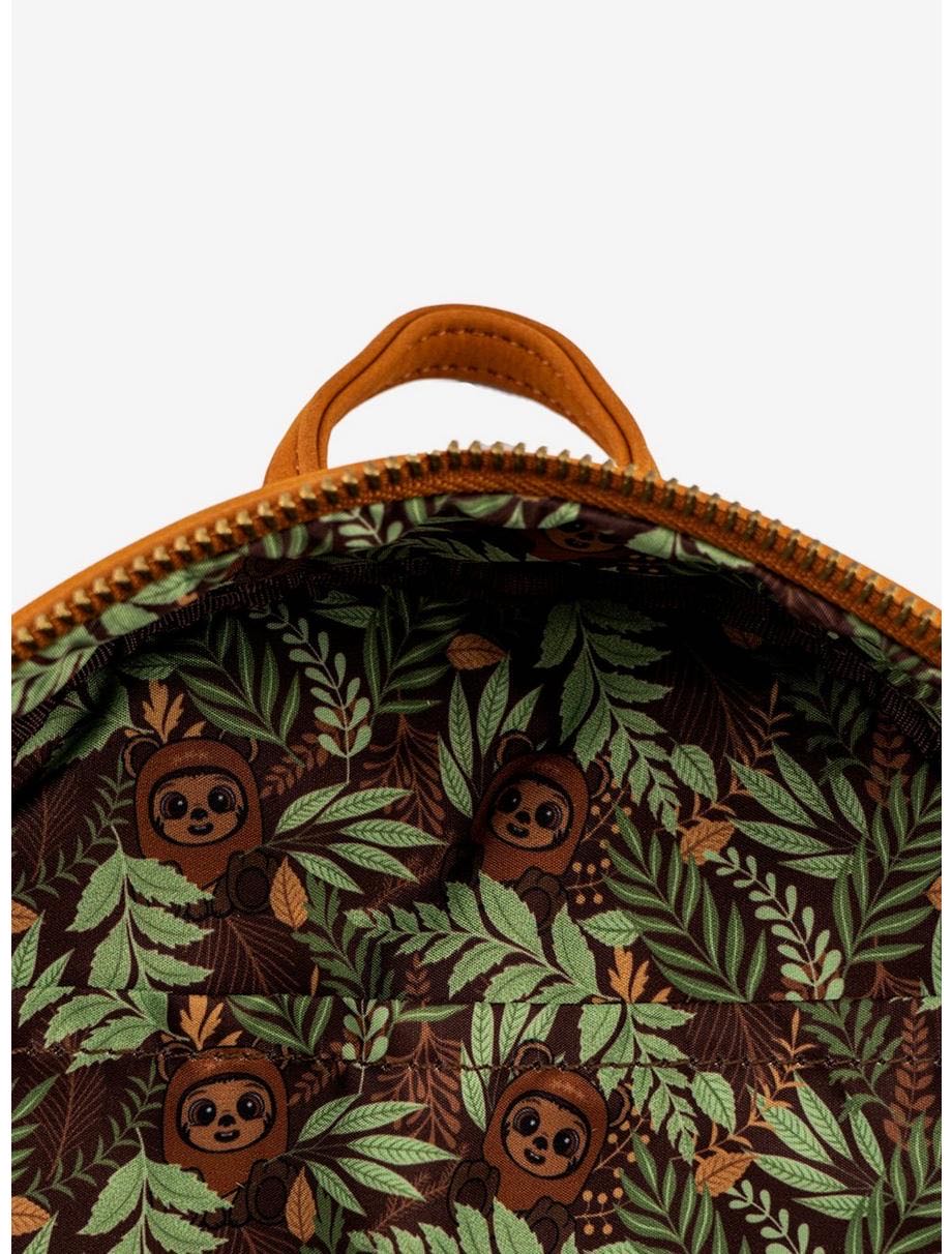 Loungefly Ewok Mini Backpack - Disney art collectible - Main Image 3