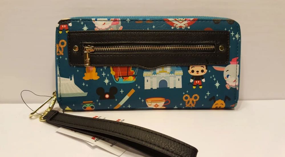 Wallet Loungefly Teal Disney Parks Miniature Zip Around - Loungefly art collectible - Main Image 2