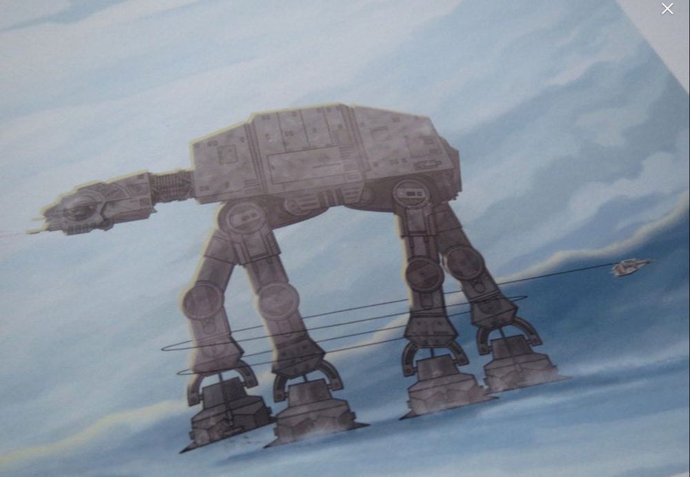 AT-AT Walker Takedown - PJ McQuade art collectible - Main Image 2