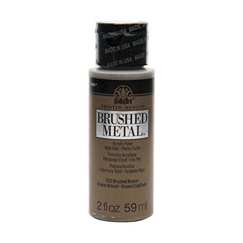 Folkart Brushed Metal Paint In Assorted Colors 2 Oz Bronze  art collectible [Barcode 028995051234] - Main Image 1
