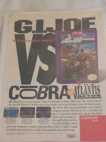 Gi Joe Vs Cobra Game Ad  art collectible - Main Image 1