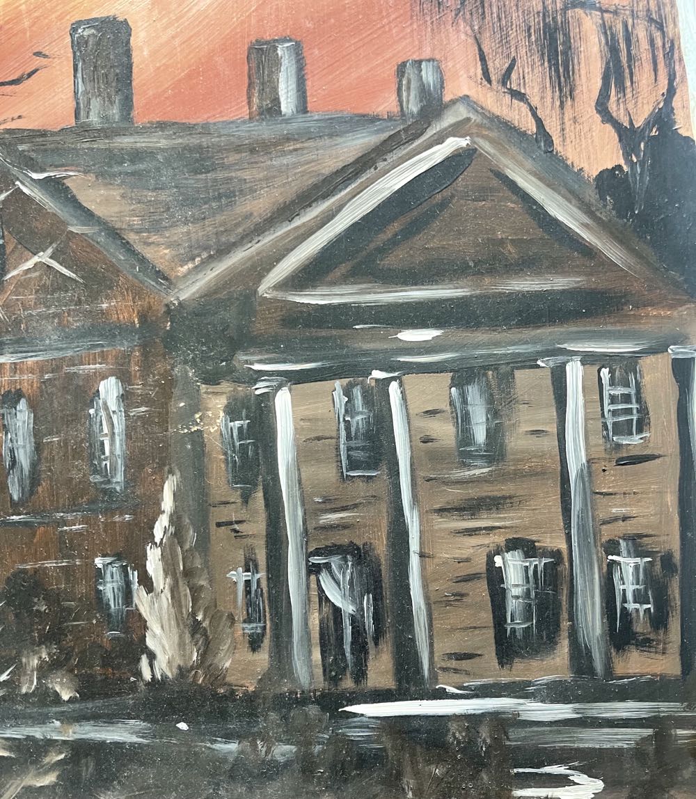 Ed Warren “Deliver Us From Evil” painting - Ed Warren art collectible - Main Image 3