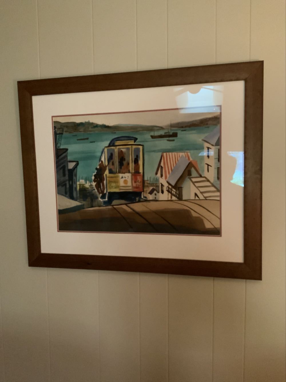 Trolley In San Francisco - Barlow art collectible - Main Image 1