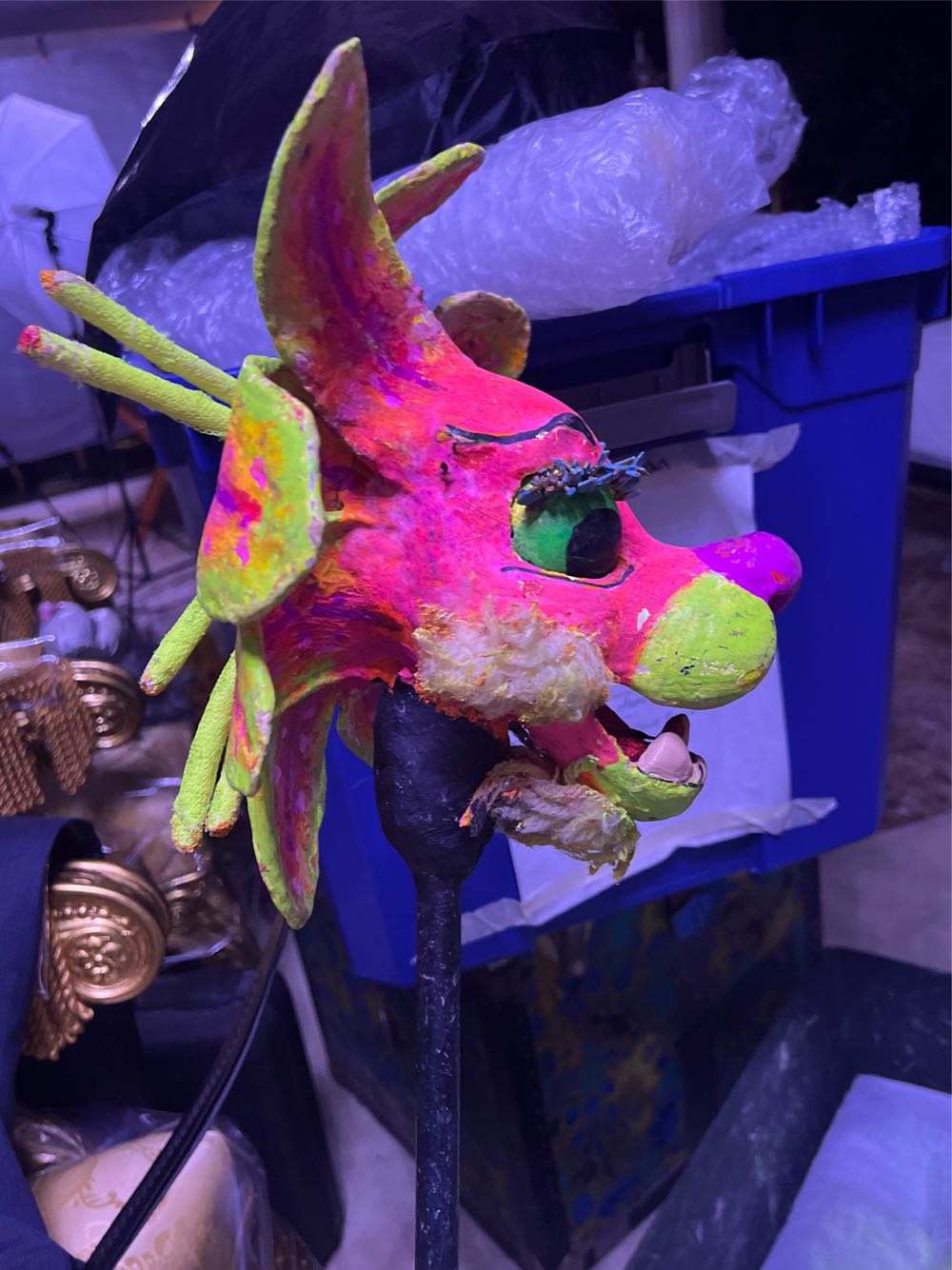 Flower Lion Neon - Dorothy Rankin art collectible - Main Image 2