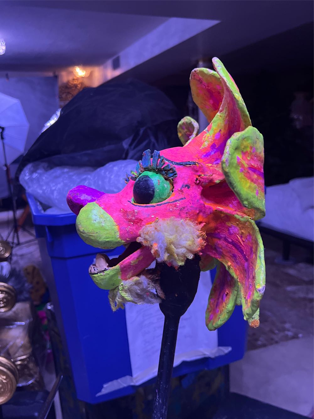 Flower Lion Neon - Dorothy Rankin art collectible - Main Image 3