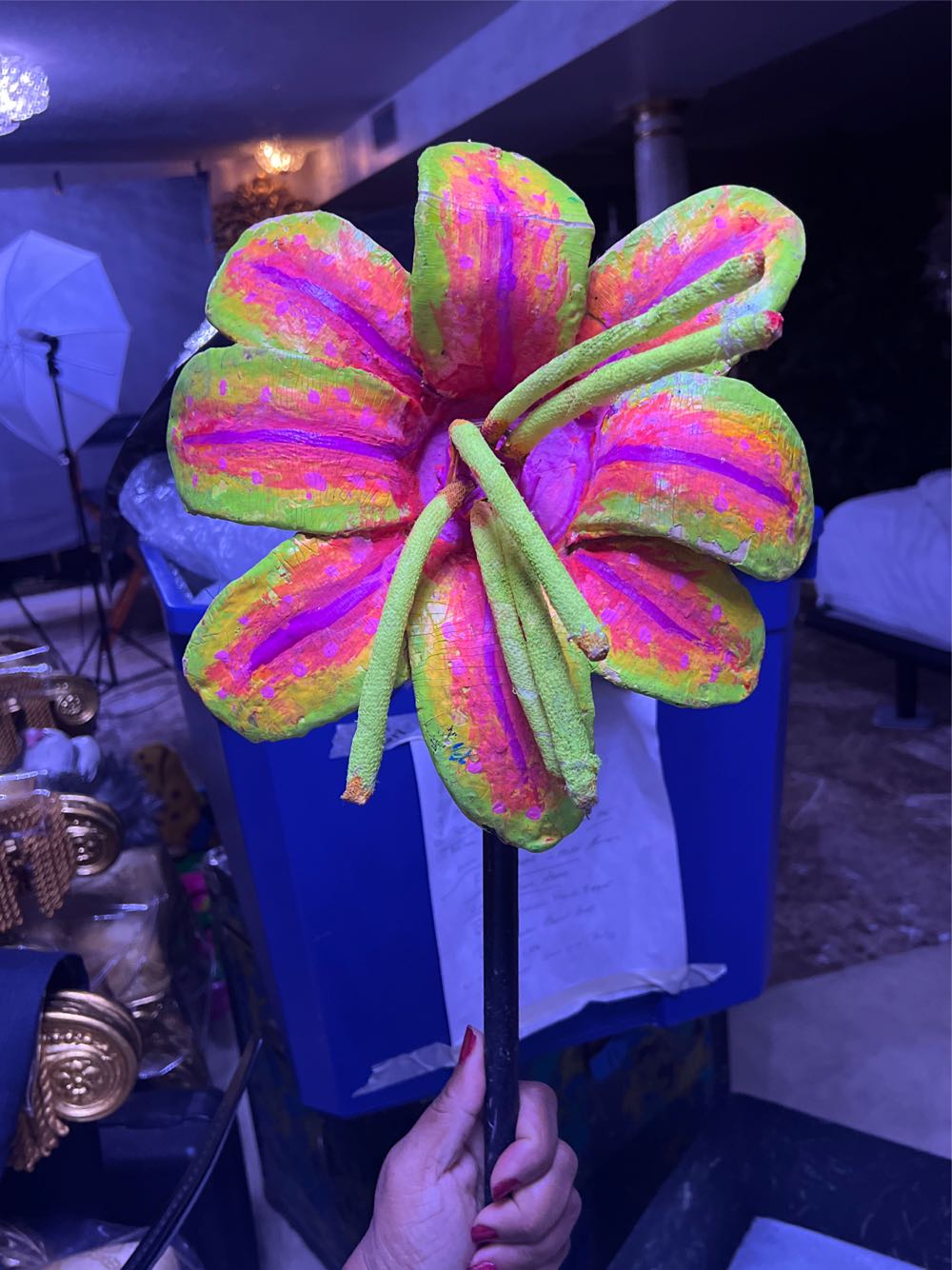 Flower Lion Neon - Dorothy Rankin art collectible - Main Image 4