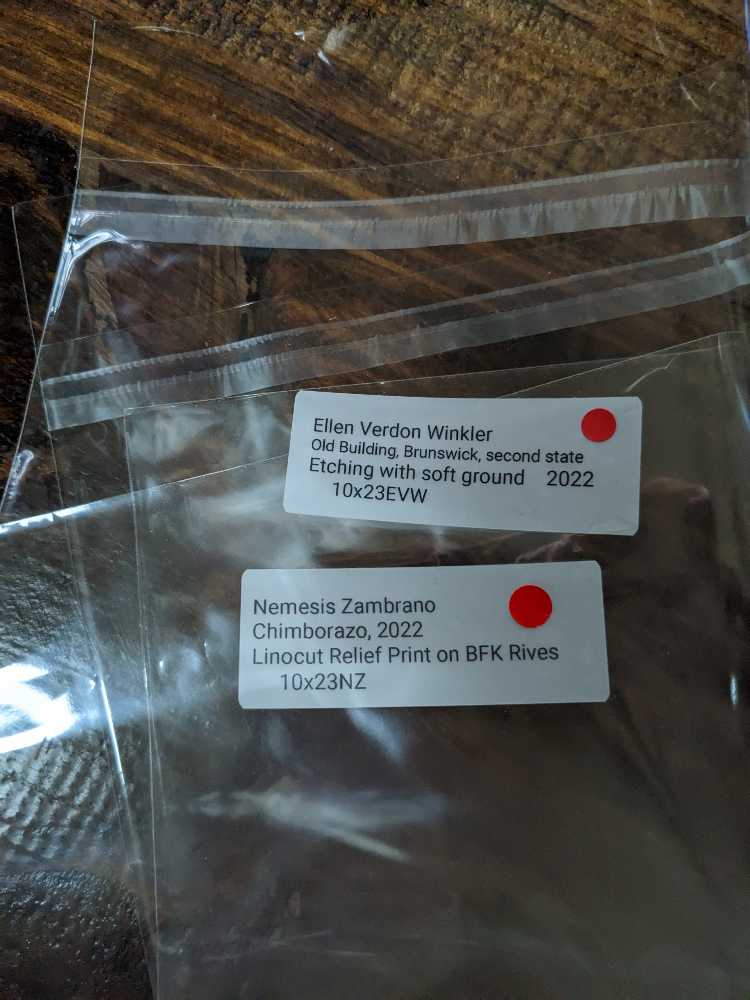 Old Building, Brunswick, second state - Ellen Verdun Winkler art collectible - Main Image 2