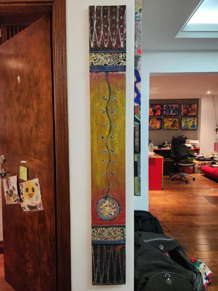 Objekte - Volkskunst / Erzgebirge / Blumenkind / Stiefmütterchen / Lila-Gelb / Expertic