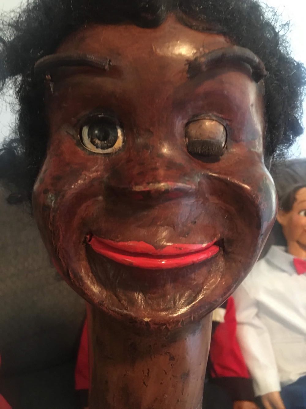 Drew Black Figure Doll Eyes  art collectible - Main Image 2