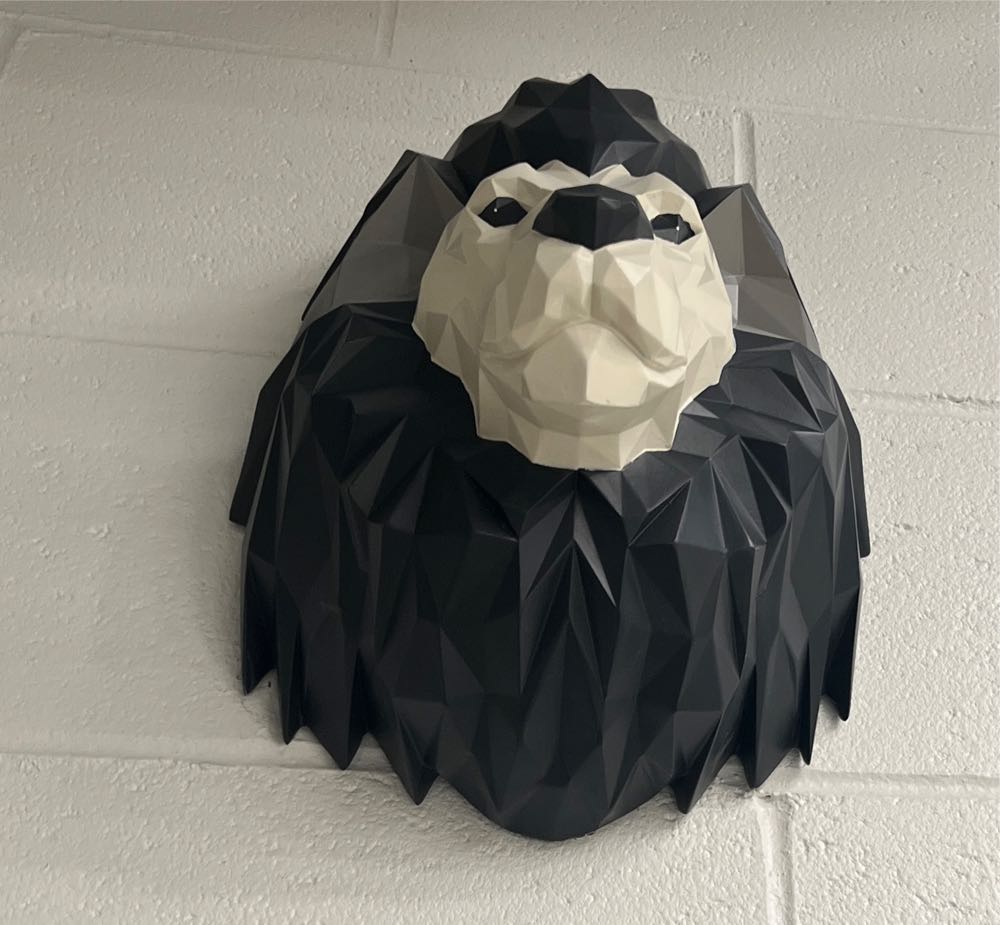 Origami Lion Head Wall Decoration  art collectible - Main Image 1