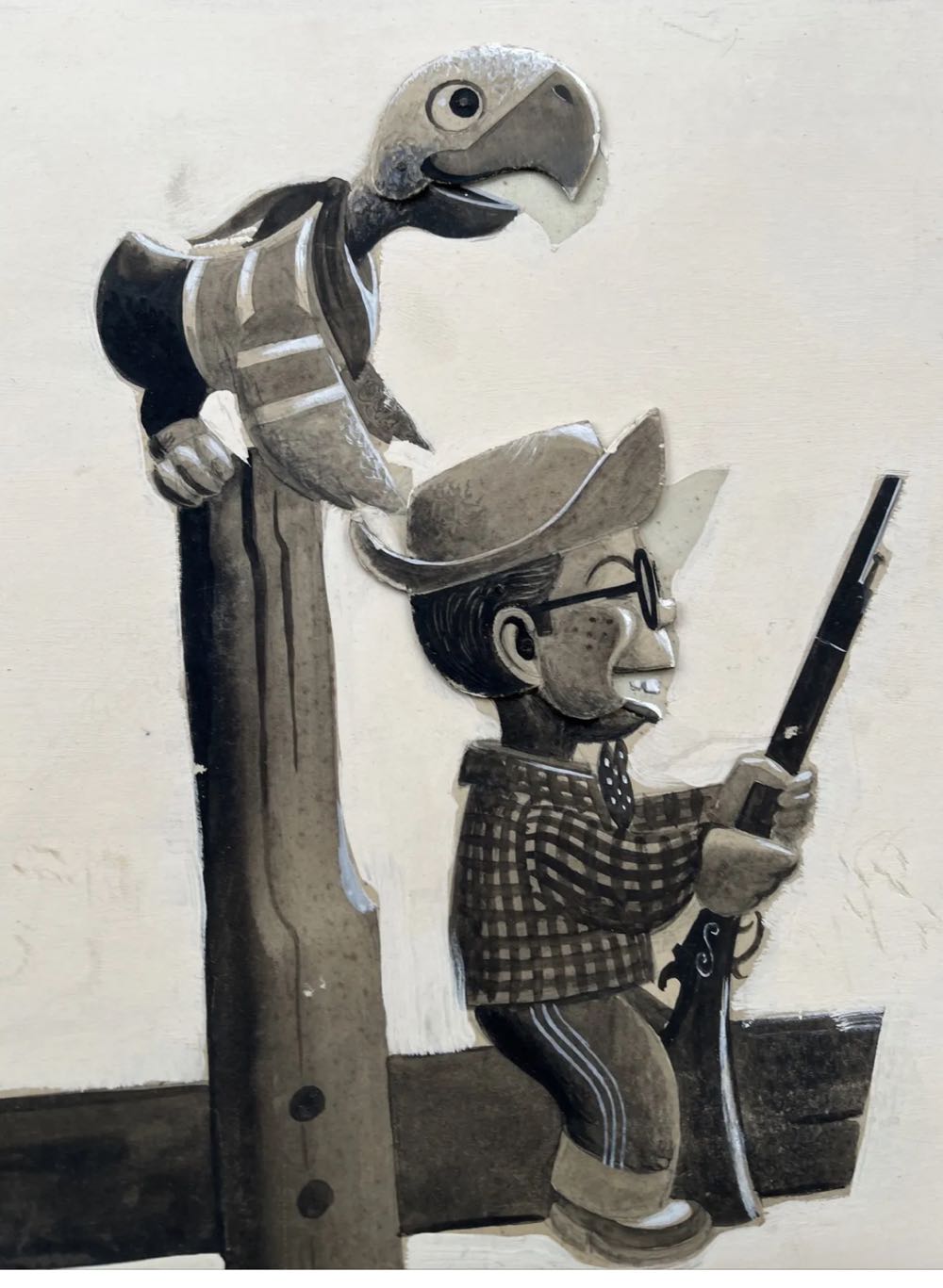 Art Hank The Cowboy Storyboard - Francis Coudrill art collectible - Main Image 3