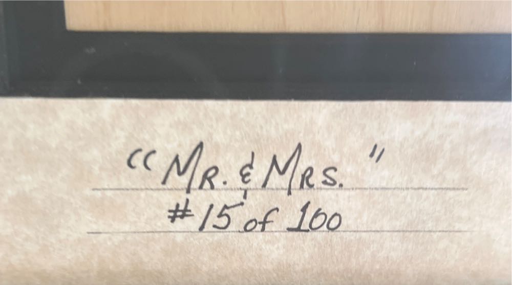 Mr & Mrs  art collectible - Main Image 3