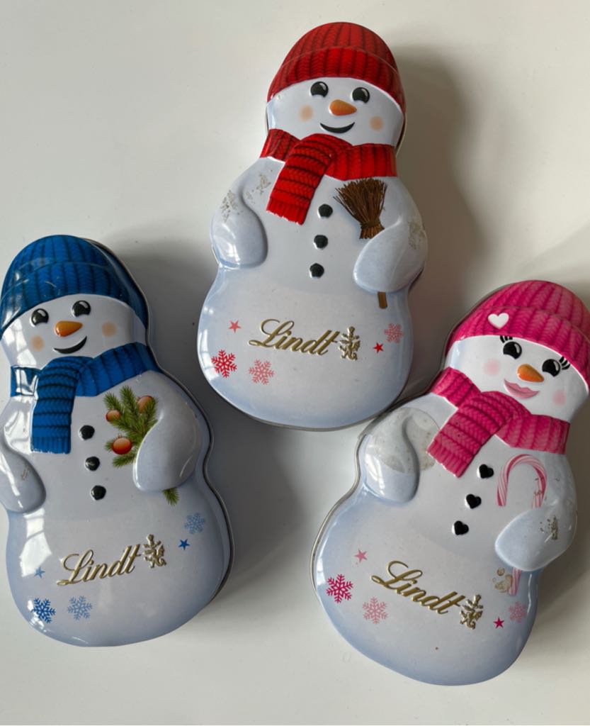 Weihnachtsschmuck / Marketing / Blechdose / Schneemann - Lindt art collectible - Main Image 1