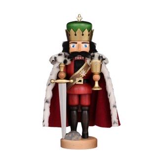 Weihnachtsschmuck / Volkskunst / Erzgebirge / Nussknacker / König Arthur - Christian Ulbricht art collectible - Main Image 2