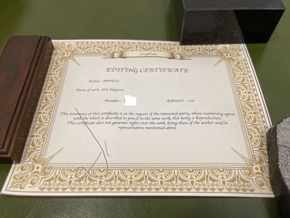 Banksy After- Shit Happens - Banksy After art collectible - Main Image 3