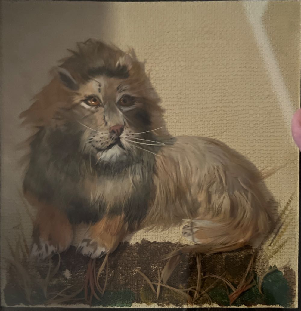 Feather Lion  art collectible - Main Image 4