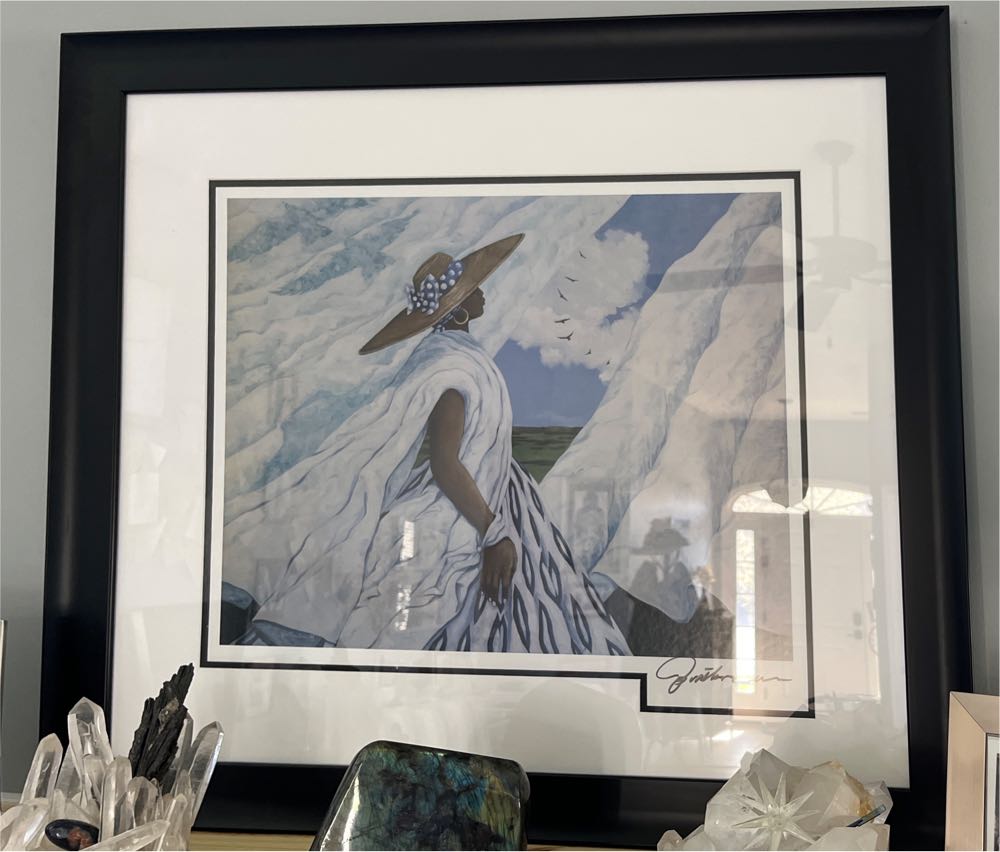 Autumn Forest Boat Crystal Large Framed Kit Autumn River