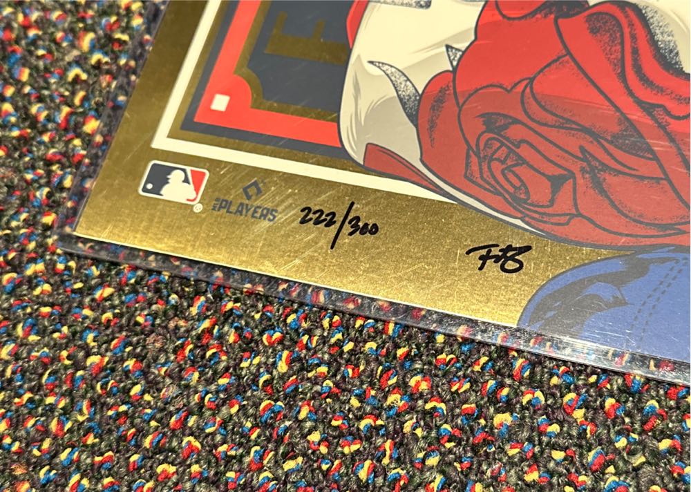 Yadier Molina Phenom Gallery St. Louis Cardinals 18” X 24” Gold Foil Serigraph  art collectible [Barcode 840790129136] - Main Image 4